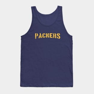 PACKERS STENCIL Tank Top